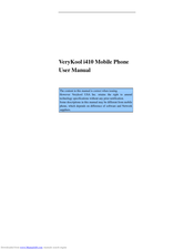 Verykool i410 User Manual