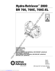 Nilfisk-Advance Hydro-Retriever 2800 BR 700C Instructions For Use Manual