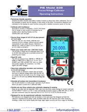 PIE 235 Operating Instructions Manual