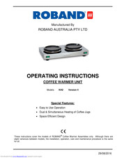 ROBAND AUSTRALIA KH2 Operating Instructions Manual