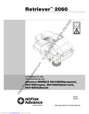 Nilfisk-Advance Retriever 2060 56418002 Instructions For Use Manual