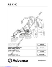 Nilfisk-Advance RS 1300 13300123 Instructions For Use Manual