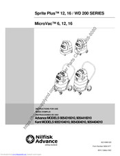 Nilfisk-Advance MicroVac 6 Instructions For Use Manual