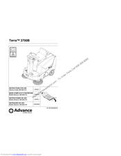 Nilfisk-Advance Terra 3700B 908 4203 010 Instructions For Use Manual
