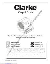 Clarke DirectAir 04130D Operator's Manual