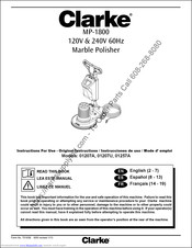 Clarke MP-1800 01257A Instructions For Use Manual