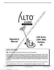 Clarke C2K-1800HSV Operator's Manual