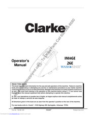 Clarke IMAGE 26E Operator's Manual