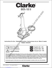 Clarke BOS-18 II 56382453 Instructions For Use Manual