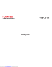 Toshiba TM5-E01 User Manual