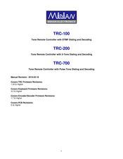 Midian TRC-700 Manual