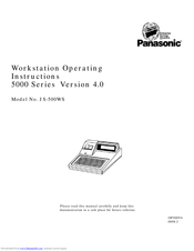 Panasonic JS-500WS Operating Instructions Manual