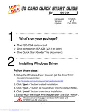 ICP DAS USA ISO-C64 Quick Start Manual
