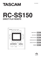 Tascam RC-SS150 Owner's Manual