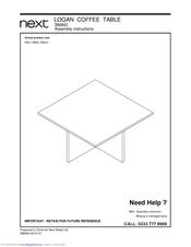 Next LOGAN COFFEE TABLE Assembly Instructions Manual