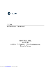 TECOM WL5041 User Manual