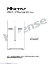 Hisense RS723N4WCU User's Operation Manual