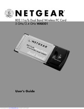 NETGEAR WAB501 - 802.11a/b Dual Band PC Card User Manual