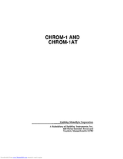 Keithley CHROM-1 Manual