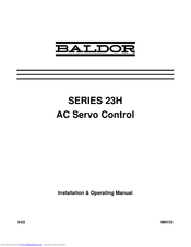 Baldor 23H Series Installation & Operating Manual