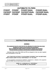 Nobel FACD 30 Instruction Manual