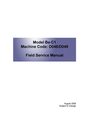 Ricoh BE-C1 D046 Field Service Manual
