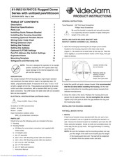Moog Videolarm 81-IN5310 RH7CS Rugged Dome Series Product Instructions