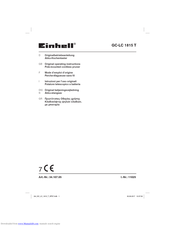 EINHELL 34.107.05 Operating Instructions Manual