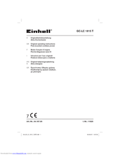 EINHELL GC-LC 1815 T Operating Instructions Manual