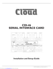 Cloud CDI-46 Installation And Setup Manual
