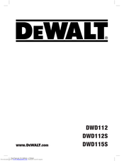 DeWalt DWD115S Original Instructions Manual