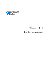 Dürkopp Adler 884-xxx-M series Service Instructions Manual
