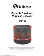 Borne speaker model btspk21 clearance