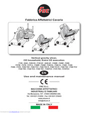 Fac F300 TCV R Use And Maintenance Manual