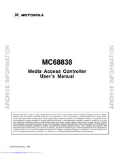 Motorola MC68838 User Manual