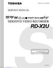 Toshiba RD-X2U Service Manual