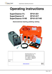 REUTER EP-01-021 Operating Instructions Manual