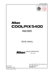 Nikon COOLPIX 5400 Repair Manual