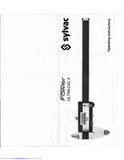 Sylvac Fowler Ultra-cal II Operating Instructions Manual