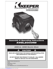 Keeper KWSL2000RM Assembly & Operating Instructions