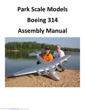 Park Scale Models Boeing 314 Assembly Manual