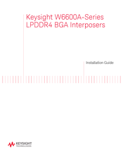 Keysight W6600A-Series Installation Manual