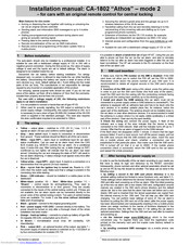 jablotron CA-1802 athos Installation Manual