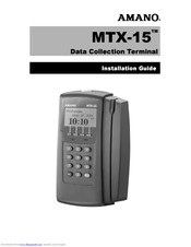 Amano MTX-15 Installation Manual