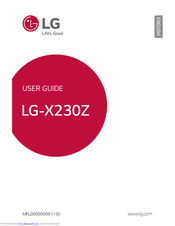 LG X230Z User Manual