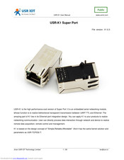 USR IOT USR-K1 User Manual