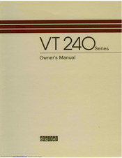 Digital Equipment VT 240 series Owner's Manual