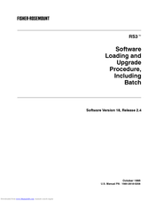Fisher-Rosemount RS3 Manual