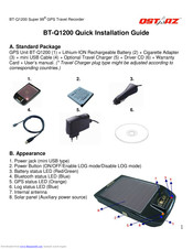 Qstarz BT-Q1200 Super 99 Quick Installation Manual