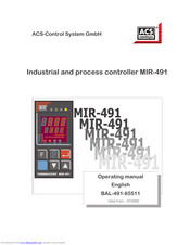 ACS contsys MIR-491 Operating Manual